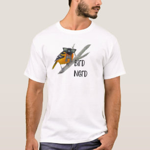 Camisa do nerd T do pássaro