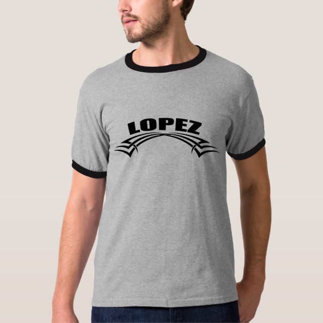 Camisa do nome de família de López (Frente)