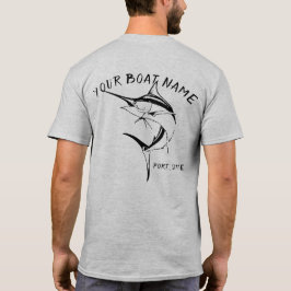 Camisa do nome do barco do espadim