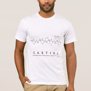 Camisa do nome do peptide de Castiel