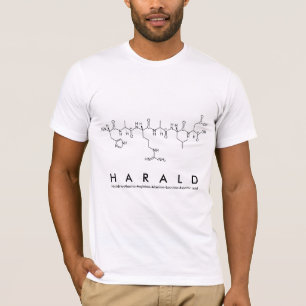 Camisa do nome do peptídeo Harald