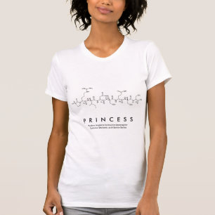 Camisa do nome do peptídeo princesa