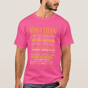 Camisa do nome Jonathan - Nome personalizado Jona