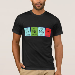 Camisa do nome periódico da mesa do Labinot