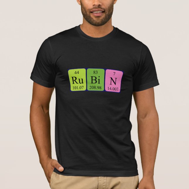 Camisa do nome periódico da mesa Rubin (Frente)