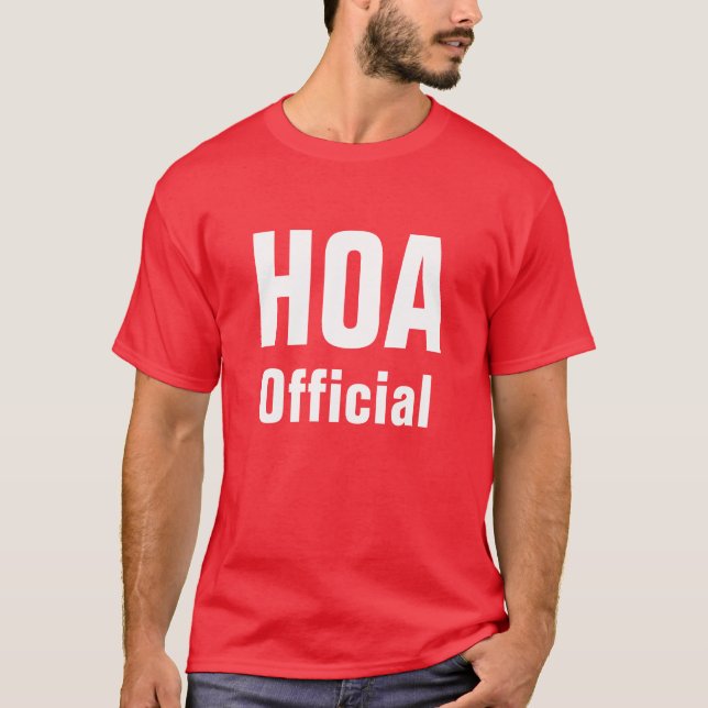 Camisa do oficial de HOA (Frente)