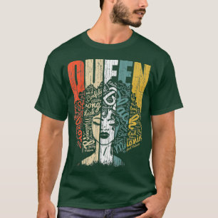 Camisa do Orgulho da Rainha Negra para Mulheres e