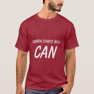 Camisa do orgulho de Canadá
