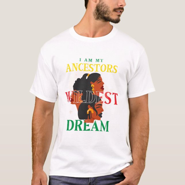 Camisa do Orgulho Negro | I Am Black History (Frente)