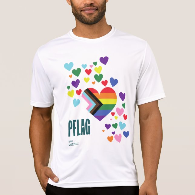 Camisa do Orgulho PFLAG Camisa do Esporte-Tek fund (Frente)
