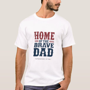 Camisa do Pai Corajoso – Camiseta Patriótica Perso