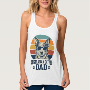 Camisa do Pai do Cão de Gado Australiano Pôr do So