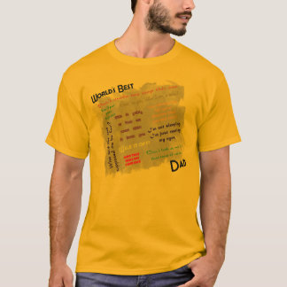 Camisa do pai dos mundos a melhor
