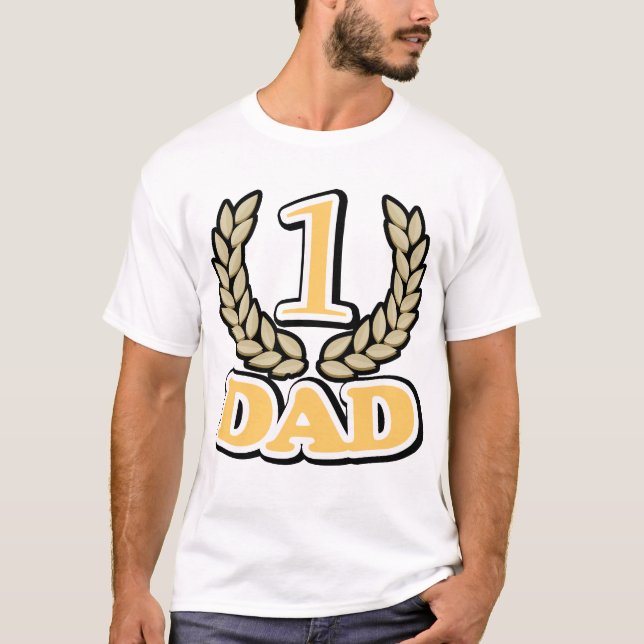 Camisa do pai T do CAMPEÃO #1 (Frente)