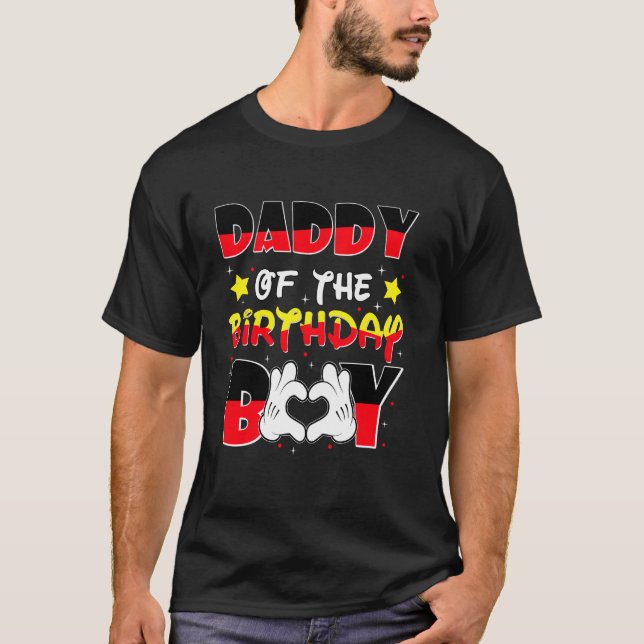 Camisa do Papai do Menino do Aniversário combinand (Frente)