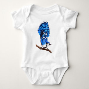 Camisa do pássaro do BlueJay do bebê