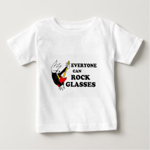 Camisa do pássaro dos vidros de Rockin