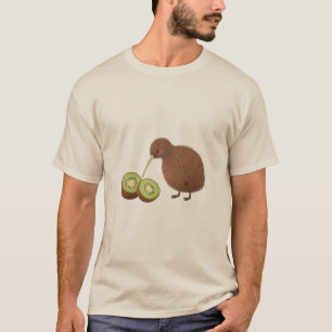 Camisa do Pássaro Kiwi, Camisa Kiwi Fofa, Amante d