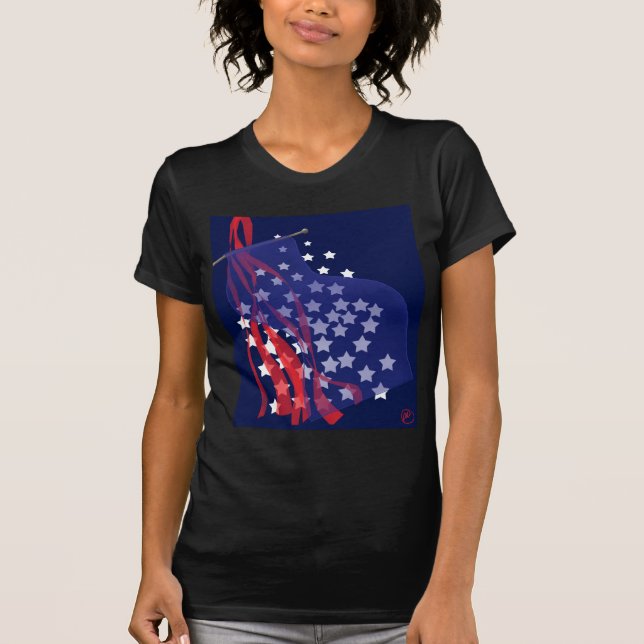 camisa do patriota das senhoras (Frente)