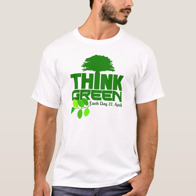 Camisa do pense verde - escolha estilo e cor (Frente)