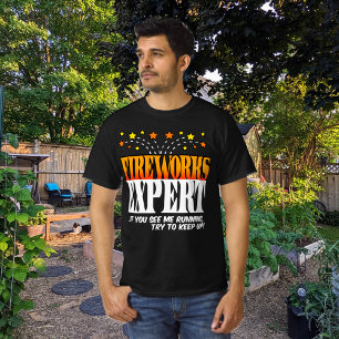Camisa do perito dos fogos-de-artifício