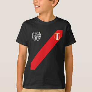 Camisa do Peru Bandeira Peruana Escudo Retro Futeb