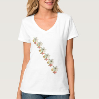 Camisa do pescoço feminino