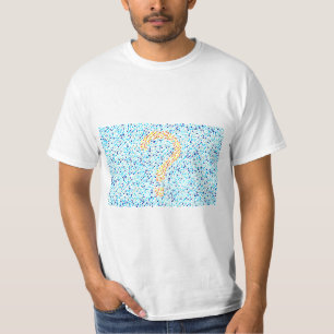 Camisa do ponto de interrogação