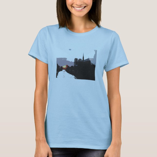 Camisa do por do sol de Notre Dame (Frente)