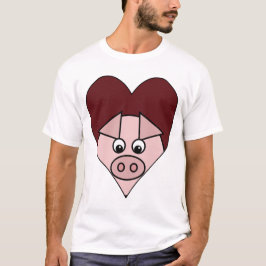 Camisa do porco dos namorados