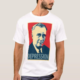 Camisa do poster da paródia de Obama: Depressão