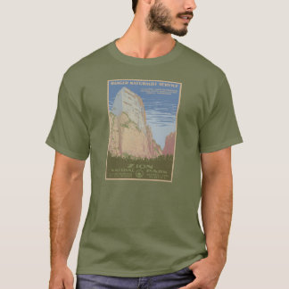 Camisa do poster vintage do parque nacional de