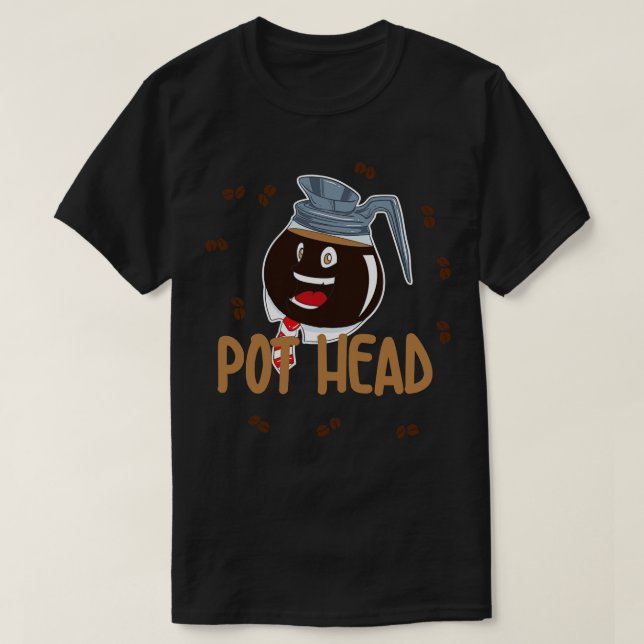 Camisa do pote do café (Frente do Design)