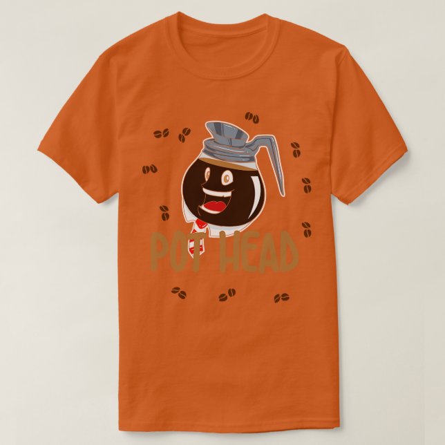 Camisa do pote do café (Frente do Design)