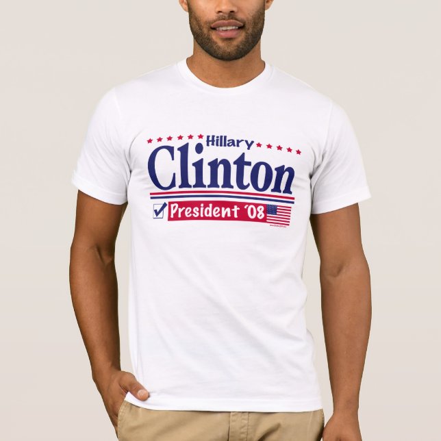 Camisa do presidente '08 de Hillary Clinton (Frente)
