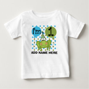 Camisa do primeiro aniversario Sapo Azul Personali