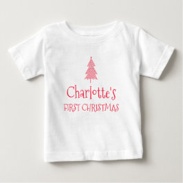 Camisa do Primeiro Natal da Charlotte Bebê 1º Nata