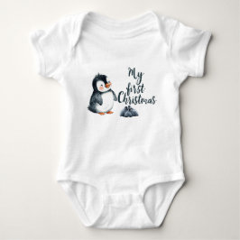 Camisa do Primeiro Natal do Bebê | Personalizada
