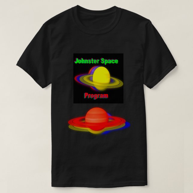 Camisa do programa espacial Johnster (Frente do Design)