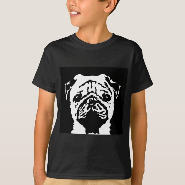 Camisa do Pug - t-shirt da obscuridade dos miúdos (Frente)