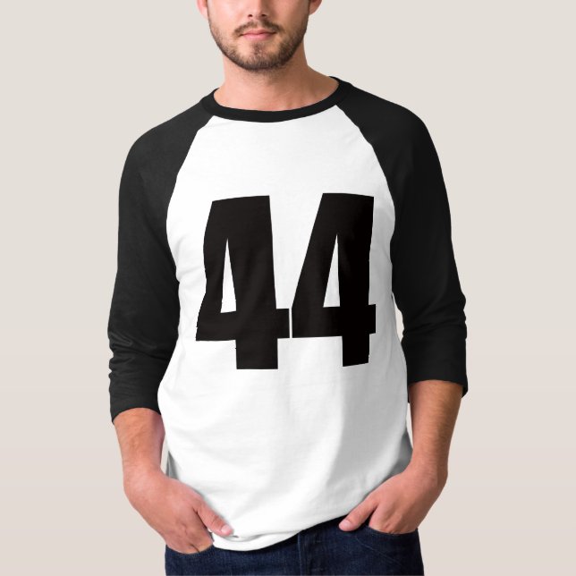 Camisa do Raglan com número 44 (Frente)