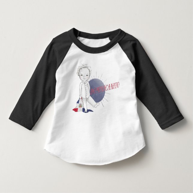 Camisa do Raglan de Dominicanito (Frente)