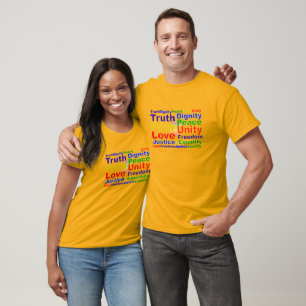 Camisa do Rainbow Values - escolha estilo e cor