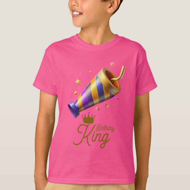 Camisa do rei de aniversário  (Frente)