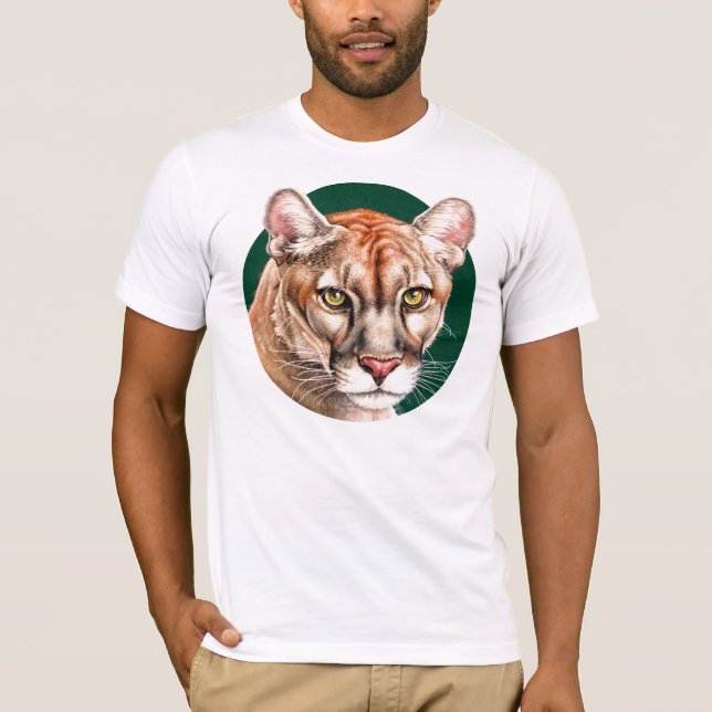 Camisa do retrato da pantera (Frente)