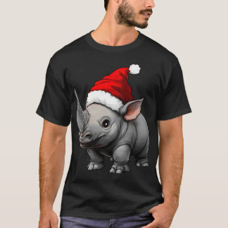 Camisa do Rinoceronte Natal / Papai Noel Rinoceron