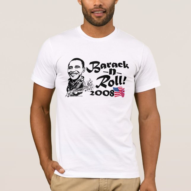 Camisa do rolo do n de Barack (Frente)