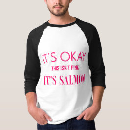 Camisa do rosa Salmon dos homens