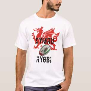 Camisa do rugby T de Wales