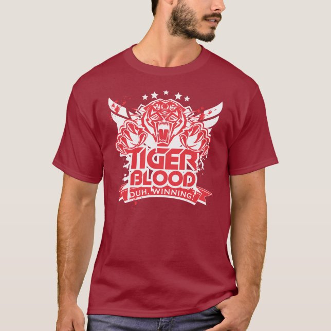 Camisa do sangue T do tigre (Frente)